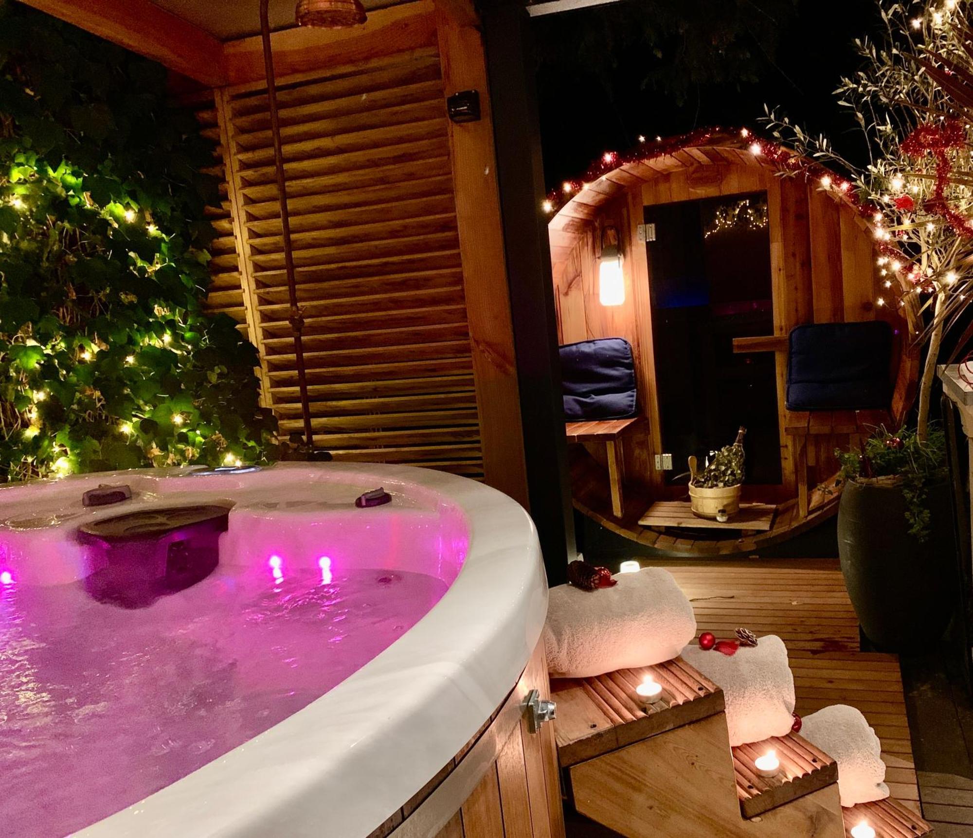 Den Ham Romantisch Wellness Appartement Met Prive Hottub Sauna Gamesroom المظهر الخارجي الصورة